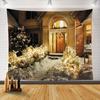 Amazon gran oferta Navidad tela colgante decoración hogar sala de estar habitación tapiz tela de fondo para fiesta de Navidad