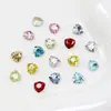 Cristales Dongzhou Triangulares 7mm Coloridos con Base Puntiaguda para Uñas Rhinestones Pequeña Cabeza de Tigre Forma Triangular Rhinestones Accesorios para Uñas DIY