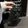 Marca Tendência Europeia e Americana Capa para Celular 18Promax Adequada para iPhone 16 Apple 14 Cromada em Formato de Cruz Anti-Queda Capa Macia