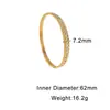Moda Transfronteiriça Pulseira Simples e Elegante Cravejada de Diamantes, Banhada a Ouro, Não Desbota, Luxo Leve, Sensação de Alto Padrão, Pulseira de Aço Inoxidável, Adequada para Tomar Banho