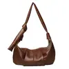 Bolso de Hombro Cruzado de Gran Capacidad Estilo Coreano Retro Plisado tipo Empanada 2026 Nuevo Estilo Perezoso Casual Personalidad