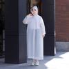 Impermeable Largo de Cuerpo Completo Antitormenta Individual para Hombre y Mujer Adulto Ciclismo Coche Eléctrico Poncho Grueso Impermeable Chaqueta Poncho