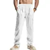 Pantalones casuales rectos para hombre de estilo americano transfronterizos, de verano, holgados, finos, de moda, deportivos, de secado rápido, con cordón, tipo cargo