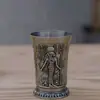 Juego de Vasos Espesos de 30ml para Bar B52 Vasito para Shots Cortos Imitación Bambú Juego de Madera Maciza