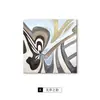 O Charme do Caos: Pintura Decorativa de Linhas Abstratas para Sala de Estar Italiana, Arte de Parede de Alto Padrão para Cabeceira de Hotel Moderno, Pintura de Entrada