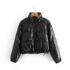 2024 invierno nuevo ropa de mujer transfronteriza europea y americana ocio urbano chaqueta acolchada de imitación cuero chaqueta abrigo w09 65110