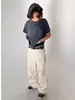 Jeans rectos de moda estilo americano para hombre, desgastados, rotos, lavados, vintage, pantalones casuales de pierna ancha, holgados, estilo callejero