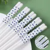 [Hepburn Azul e Branco] Hashis de Cerâmica Estilo Hepburn-Azul Resistente a Altas Temperaturas Fácil de Limpar Não Facilita a Proliferação de Bactérias 5 Pares Famílias