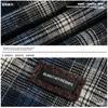 Nova Camisa com Capuz Xadrez Retrô para Primavera e Outono para Homens e Mulheres Estilo Americano Estilo Preguiçoso Camisa Xadrez Solta Casaco Tendência