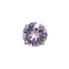 Titanio Marea Aleación de Titanio G23 Montura de Cuatro Garras Zirconita Swarovski de 6 mm Arete para Lóbulo Piercing en Labio Piercing en Nariz Accesorios de Joyería