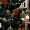 Set de cajas de regalo de Navidad flocadas transfronterizas 6cm 16 piezas Adornos de Navidad para decoración del hogar y del centro comercial Atmósfera navideña
