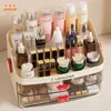 Caja de Almacenamiento de Cosméticos de Escritorio Tipo Cajón Estante Acrílico Separador de Tocador para Cuidado de la Piel Caja Organizadora de Almacenamiento