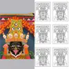 Pequeno Thangka do Marido Pintado à Mão Desenho de Linha DIY Contorno Branco Cópia Caixa Gahu Zha Jilamu Contorno Amarelo Dourado Outro Sem Moldura Banheiro