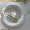 Cordón Trenzado Hecho a Mano con Perlas de Agua Dulce Naturales y Magnesita, Adecuado para Colgar Amuletos Budistas, Hebilla de Seguridad, Agujero Horizontal, Cordón para Colgante con Doble Agujero