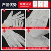 Guantes de Soldadura de Tres Costillas Fabricante Linyi Venta al Mayoreo Aislamiento de Piel de Vaca de Doble Capa Antisalpicaduras Protección Laboral Guantes Cortos para Soldador