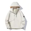 Chaqueta nueva de primavera chaqueta versión holgada estándar pequeña con capucha cortavientos impermeable abrigo de color liso JK88888A