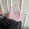 Bolso de mano de felpa de comercio exterior para mujer, nueva colección otoño/invierno 2026, bolso de hombro, bolso cruzado, moderno y popular para el día a día