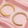 Lele Jewelry Joias Europeias e Americanas Mais Vendidas Pulseira de Linha Aberta Simples Joias de Aço Inoxidável Pulseira Simples de Nicho para Mulheres