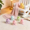 Unicornio de Resina 3D Decoración de Escritorio para Coche Pequeño Adorno Accesorios para Joyería DIY Llavero Colgante para Bolso