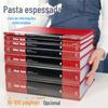 Pasta Plástica Huajie Pp com Textura de Couro A4 Pasta de Arquivo Porta Partitura Fichário de Arquivo Db1071 Espessura e Durabilidade