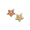 Colgante de Acero Inoxidable Dorado de Estrella de Cinco Puntas Transfronterizo, Colgante de Pedrería DIY Versátil para Collar, Pulsera, Pendientes, Accesorios de Joyería