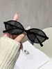 Gafas de sol versátiles de montura pequeña estilo nerd para mujer, Gafas de sol ovaladas de influencer de Amazon, Gafas de sol de color burdeos a la moda para hombre