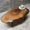 Mesa de Té de Madera de Alcanfor Talla de Raíz Madera Maciza Mesa de Café Pequeña Estilo Shaji B&B Sala de Estar Ventana Saliente Tatami Mesa Pequeña