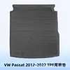 Adequado para Vw Passat 2012-2022 Material 3D para Todos os Climas Tapete de Chão Tapete de Porta-Malas Tpe
