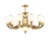 Lustre grande duplex estilo villa europeia, luminária de sala de estar, estilo retrô americano, lustre grandioso para duplex ou lobby de hotel
