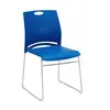 Silla de entrenamiento, silla de conferencia, estructura de acero macizo, apilable, sin brazos, silla de oficina simple, silla de discusión para sala de reuniones silenciosa
