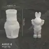 Molde de Resina de Astronauta Lunar DIY Astronauta de Dibujos Animados Yeso de Aromaterapia Decoración de Mesa Molde de Silicona para Apretar