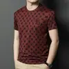 Camisetas de Manga Curta para Homens no Atacado Verão 2026 Novas Casuais de Seda Gelada Tendência Tops para Homens Jovens e de Meia-Idade Camisetas