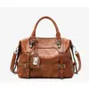 Direto da fábrica 2018 moda europeia e americana bolsa feminina bolsa de ombro transversal couro wax oil bolsa de mão bolsa feminina