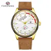 Nuevo Reloj Mecánico Automático Forsining Estilo Europeo y Americano para Hombre, Moderno, Casual, con Esfera Calada de Carreras