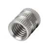 En Stock Tuercas Moldeadas por Inyección de Acero Inoxidable 303 M2-M10 Agujero Pasante Rosca Recta Tuercas Anticorrosión Embebidas Tuercas Moleteadas
