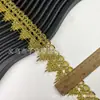 Pingyang Renda Dourada e Prateada Coroa Triangular Renda Boneca Artesanal DIY Cinto Decorativo Acessórios de Vestuário Étnico Miao