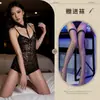 Lingerie sexy estilo europeu e americano, lingerie sexy plus size, body sensual de amarrar no pescoço, pijamas femininos, atacado