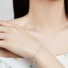 Pulsera de Cola de Fénix Brillante de Plata de Ley S925 para Mujer Diseño de Nicho Lujo Accesible Pulsera para Mejor Amiga Pulsera de Aliento de Bebé de Ins