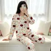 Pijama Suave e Fofo Estilo Japonês de Ursinho para Mulheres, Primavera, Outono e Verão, Leve e Fino, Conjunto de Roupa para Casa para Meninas Baixinhas, Descartável