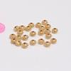 Cuentas Redondas Roscadas con Preservación de Color Oro de 14K Cuentas Pequeñas de Oro DIY Pulsera Collar Accesorios de Joyería con Cuentas Cuentas Sueltas