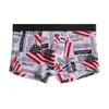 Ropa Interior para Hombre Bóxers para Hombre Calzoncillos Inferiores de Seda de Hielo Bóxers para Hombre Estampados a la Moda Distintivos para Hombre Verano Delgados Transpirables