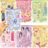 8 Roupas Originais Dopamine Girl Adesivos Guka Manual DIY Cartão Pequeno Decoração de Capa de Celular Lote Ins Coreano