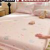 Sábanas Ajustables de Algodón Puro Hilo Doble Pieza Única 2025 Nuevo Colcha de Algodón Puro Protector de Colchón Cama para Niños Juego de Sábanas para Cama Juego de Tres Piezas