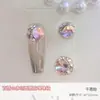 Accesorios Populares para Uñas, Lujo Accesible Bolas Cuadradas Gruesas Hechas a Mano con Diamantes, Accesorios para Uñas de Aleación de Cristal Super Brillantes de Celebridad de Internet