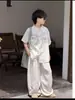 Conjunto de Camisa Ligera de Verano para Niños 2026 Nuevo Estilo para Niños Mayores, Elegante Casual Holgado Pantalón Largo Antimosquitos Conjunto de Dos Piezas