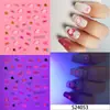 Calcomanías Luminosas para Uñas con Estampado Caliente Actividades Seguras para Niños Duraderas Brillantes Patrones de Dibujos Animados Decoración Diaria para Fiestas Transfronterizo