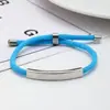 Pulsera de Acero Inoxidable en Blanco para Grabado Láser Transfronterizo Regalo Navideño Pequeño Regalo Promocional Pulsera Tejida