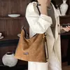 Bolsa Transversal Tote Camurça Tendência 2026, Grande Capacidade Estampa de Leopardo Versátil Bolsa de Ombro para Mulheres, Fashion