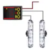 Lámpara estroboscópica de red para coche de fábrica, control remoto con cable, uno para dos, 3 LED * 2 pinzas, luz de advertencia estroboscópica