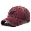 Sombrero Gorra con Visera para Hombre Calle Denim Desgastado para Mujer Estilo Coreano Pareja Trendy Marca Letra Bordada Gorra de Béisbol
